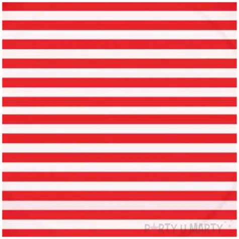 talerzyki papierowe paski czerwono biale paw 23 cm 10 szt