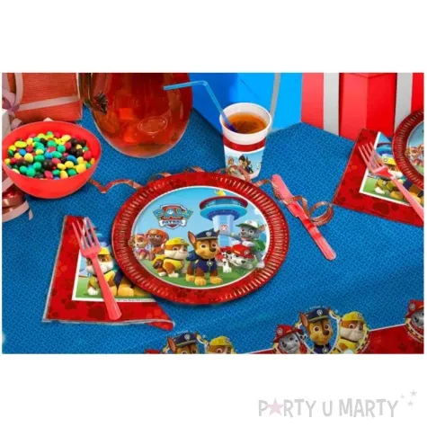 talerzyki papierowe paw patrol ready for action procos 20 cm 8 szt