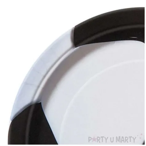 talerzyki papierowe pilka nozna czarno bialy procos 18 cm 8 szt