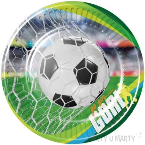 talerzyki papierowe pilka nozna gol arrpex 18 cm 8 szt
