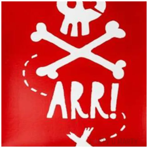 talerzyki papierowe piraci czerwony partydeco 20 cm 6 szt