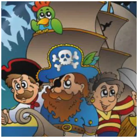 talerzyki papierowe piraci fsopakowania 23 cm 8 szt