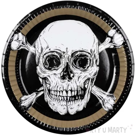talerzyki papierowe piracka czaszka boland 33 cm 10 szt