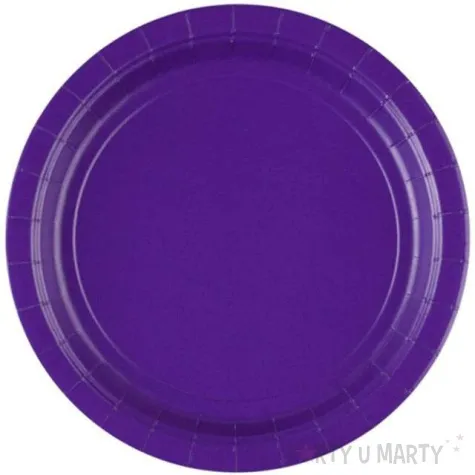talerzyki papierowe premium amscan l fioletowe 22 8 cm 8 szt