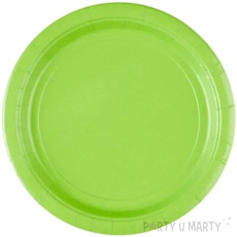 talerzyki papierowe premium amscan l zielone jasne 23 cm 8 szt