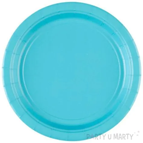 talerzyki papierowe premium amscan s blekitne 17 7 cm 8 szt