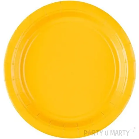 talerzyki papierowe premium amscan s jumbo pack zolte 18 cm 20 szt