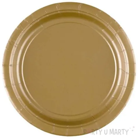 talerzyki papierowe premium amscan s zlote 17 7 cm 8 szt
