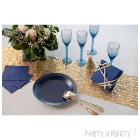 talerzyki papierowe premium blekitne jasne santex 17 5 cm 10 szt