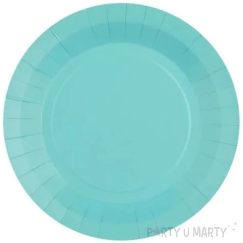 talerzyki papierowe premium blekitne santex 17 5 cm 10 szt