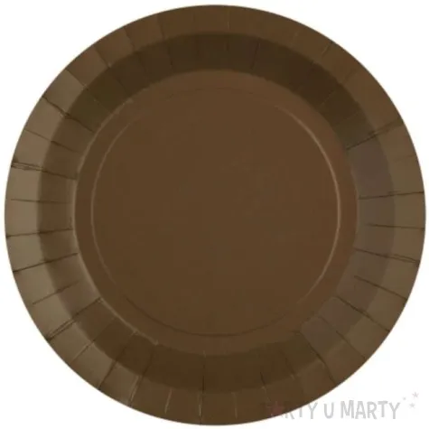 talerzyki papierowe premium brazowe ciemne santex 17 5 cm 10 szt