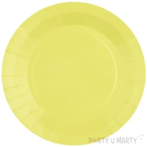talerzyki papierowe premium cytrynowe santex 17 5 cm 10 szt