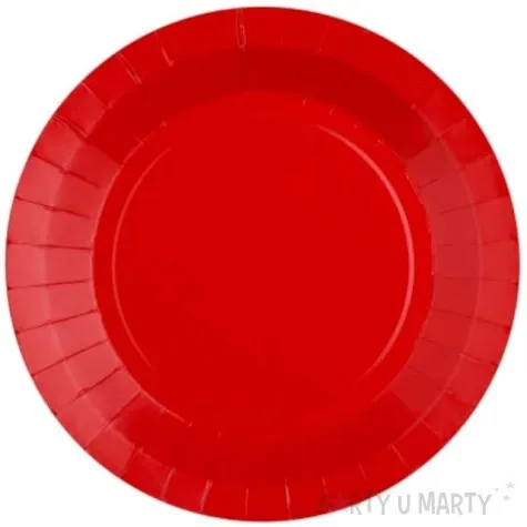 talerzyki papierowe premium czerwone santex 17 5 cm 10 szt