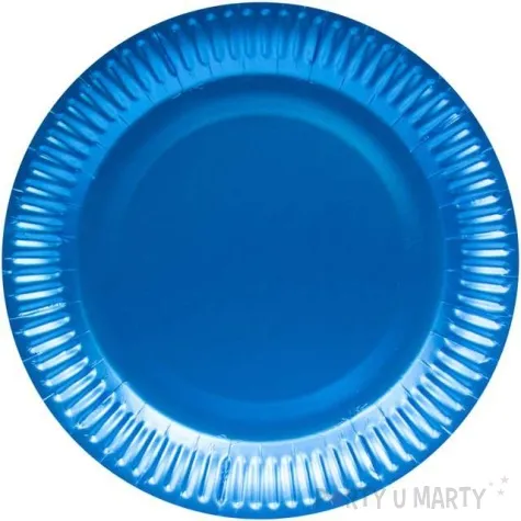 talerzyki papierowe premium mat niebieskie folat 23 cm 8 szt