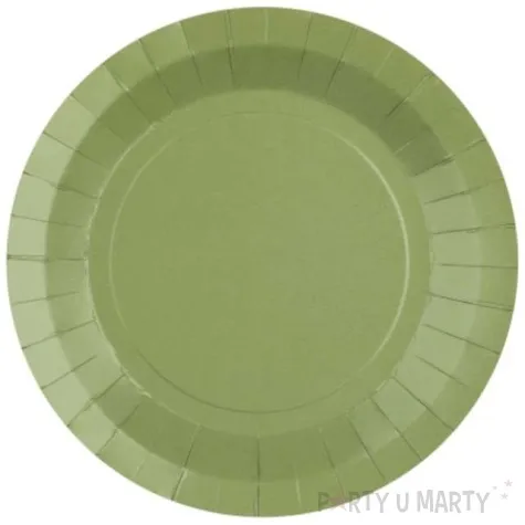 talerzyki papierowe premium oliwkowe santex 17 5 cm 10 szt