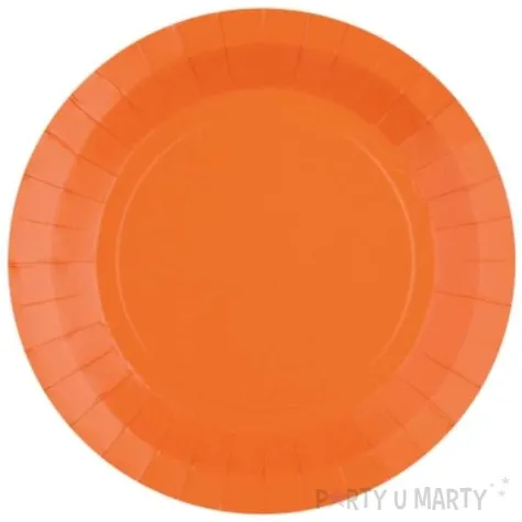 talerzyki papierowe premium pomaranczowe santex 17 5 cm 10 szt
