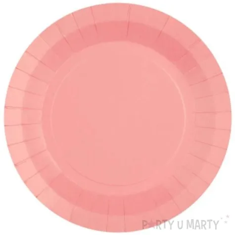 talerzyki papierowe premium rozowe jasne santex 17 5 cm 10 szt