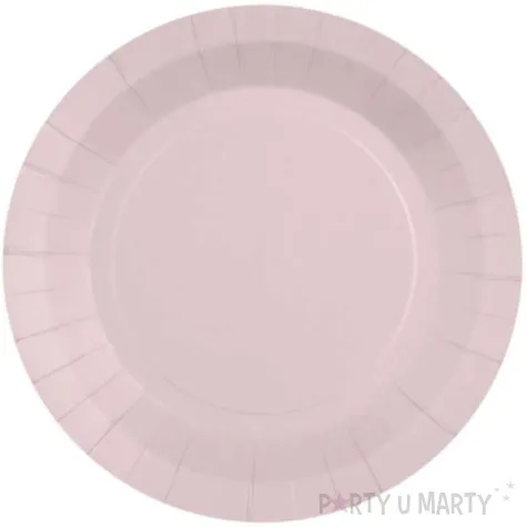 talerzyki papierowe premium rozowe jasne santex 17 5 cm 10 szt