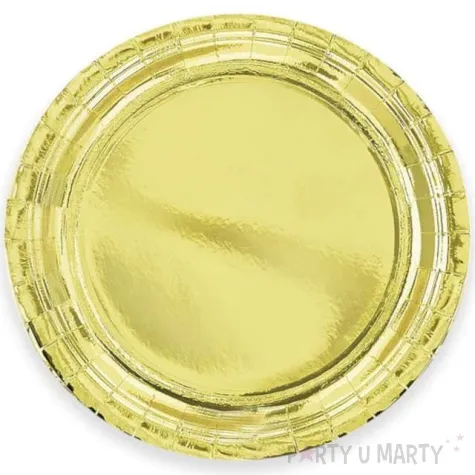 talerzyki papierowe premium zloty 23 cm 6 szt