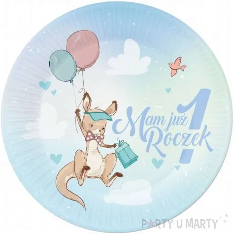 talerzyki papierowe roczek kangurek godan 23 cm 6 szt