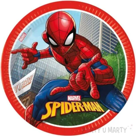 talerzyki papierowe spiderman crime fighter procos 23 cm 8 szt
