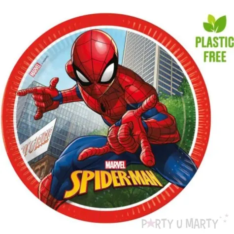 talerzyki papierowe spiderman crime fighter procos 23 cm 8 szt