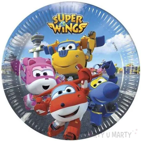 talerzyki papierowe super wings procos 20 cm 8 szt