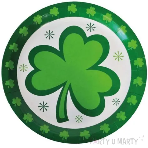 talerzyki papierowe sw patryk koniczyna funnyfashion 18 cm 8 szt