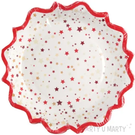 talerzyki papierowe swiateczne santex 18 cm 10 szt