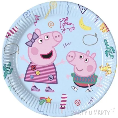 talerzyki papierowe swinka peppa procos 23 cm 8 szt