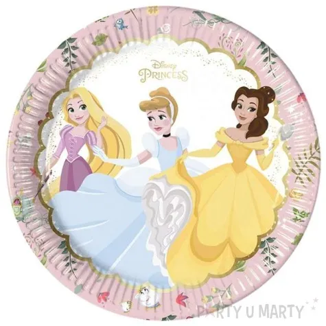 talerzyki papierowe true princess disney procos 23 cm 8 szt