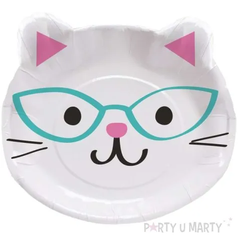 talerzyki papierowe wesole kotki creativeconverting 23 cm 8 szt