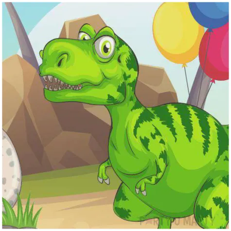 talerzyki papierowe wesoly dino 18 cm 6 szt