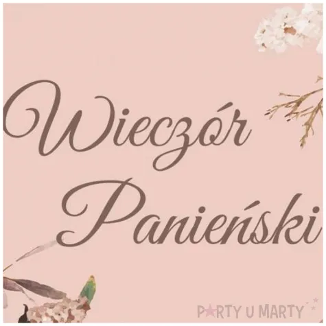 talerzyki papierowe wieczor panienski kwiaty rozowy congee 18 cm 6 sz