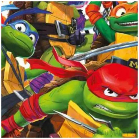 talerzyki papierowe zolwie ninja tmnt procos 23 cm 8 szt