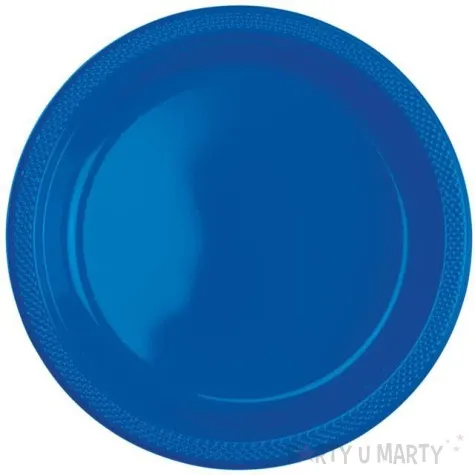 talerzyki plastikowe amscan l niebieskie 22 8 cm 10 szt