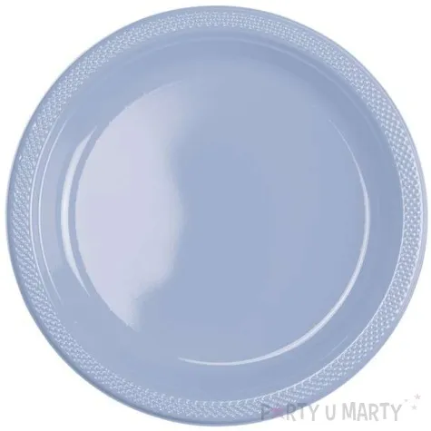talerzyki plastikowe amscan l niebieskie pastelowe 22 8 cm 10 szt