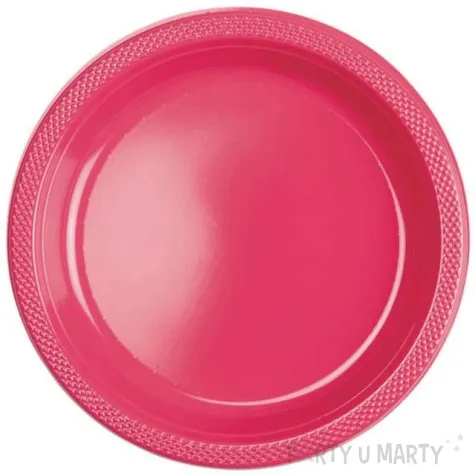 talerzyki plastikowe amscan l rozowe 22 8 cm 10 szt