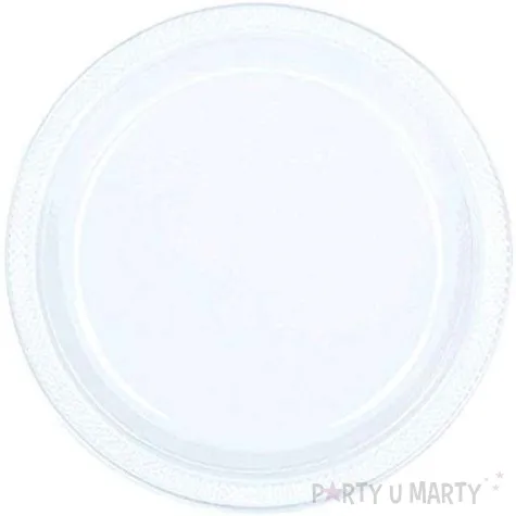 talerzyki plastikowe amscan l transparentne 22 8 cm 10 szt