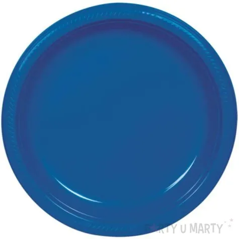 talerzyki plastikowe amscan m niebieskie 17 7 cm 10 szt