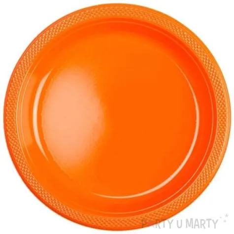 talerzyki plastikowe amscan m pomaranczowe 17 7 cm 10 szt