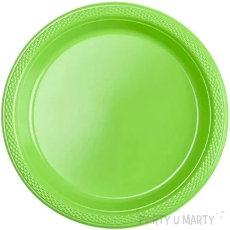 talerzyki plastikowe amscan m zielone jabluszko 17 7 cm 10 szt