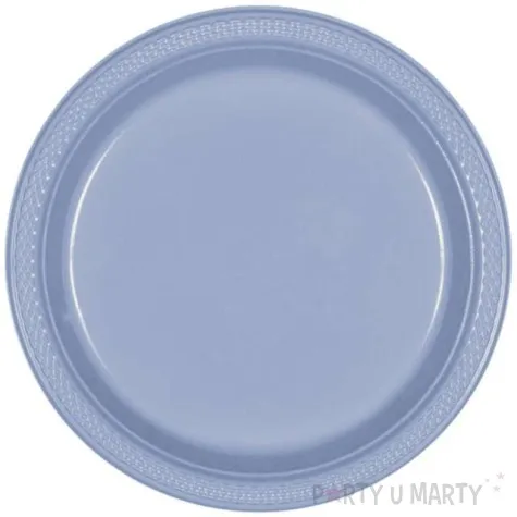 talerzyki plastikowe amscan niebieskie pastelowe 22 8 cm 20 szt