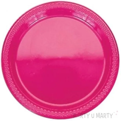 talerzyki plastikowe amscan rozowe 22 8 cm 20 szt