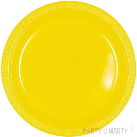 talerzyki plastikowe amscan zolte 22 8 cm 20 szt