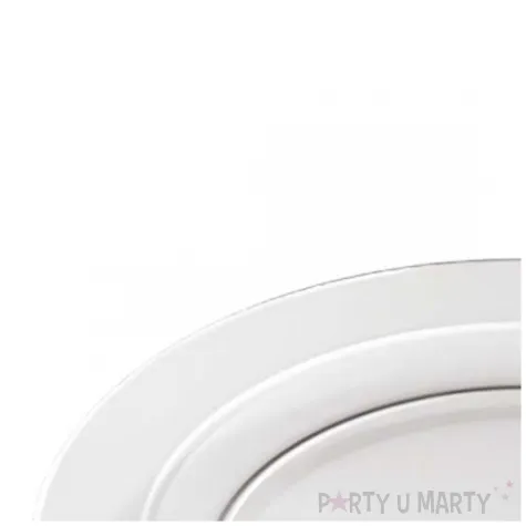 talerzyki plastikowe classic transparentny aluplast 19 cm 12 szt