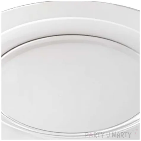 talerzyki plastikowe classic transparentny aluplast 19 cm 12 szt