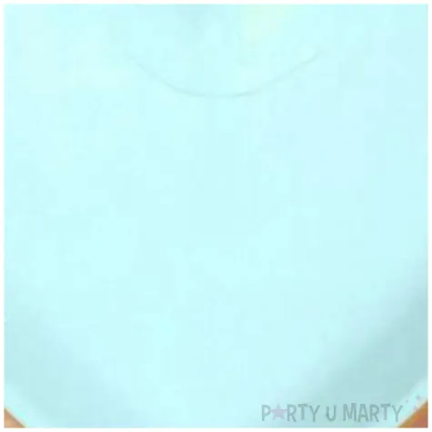 talerzyki serca pozlacane blekitne santex 23 cm 10 szt