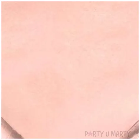 talerzyki serce rozowe zloto party deco 6 szt