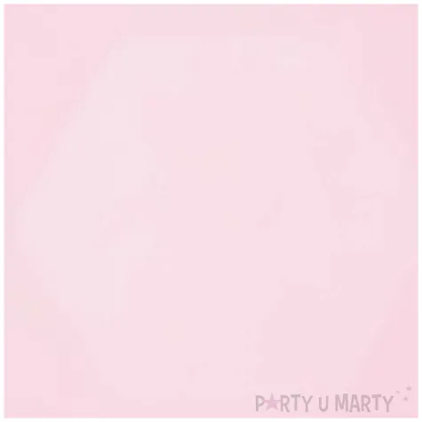 talerzyki vert decor heksagonalne rozowy amscan 26 1 cm 6 szt